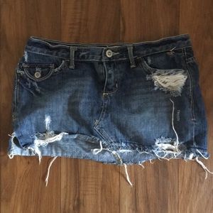Hollister mini denim skirt